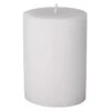 Stumpenkerze - Rustic - Ca. 7 X 8 Cm - Weiß