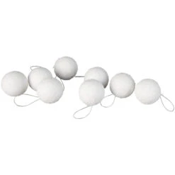 Schneebälle - Ø = Ca. 4 Cm - 8 Stück