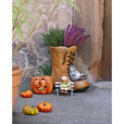 Windlicht - Kürbis - Aus Keramik - Ca. 16 X 15,5 X 16,5 Cm -Heimdekoration Angebote 1755