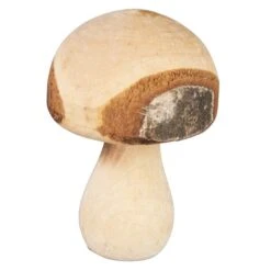 Pilz - Aus Holz - Ca. 9 Cm - In Braun -Heimdekoration Angebote 189566