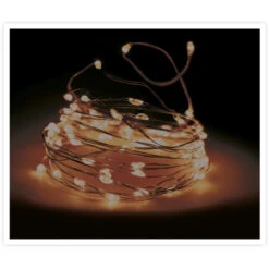 20er LED-Lichterdraht - Warmweiß - 1 M - Verschiedene Farben -Heimdekoration Angebote 189796 1