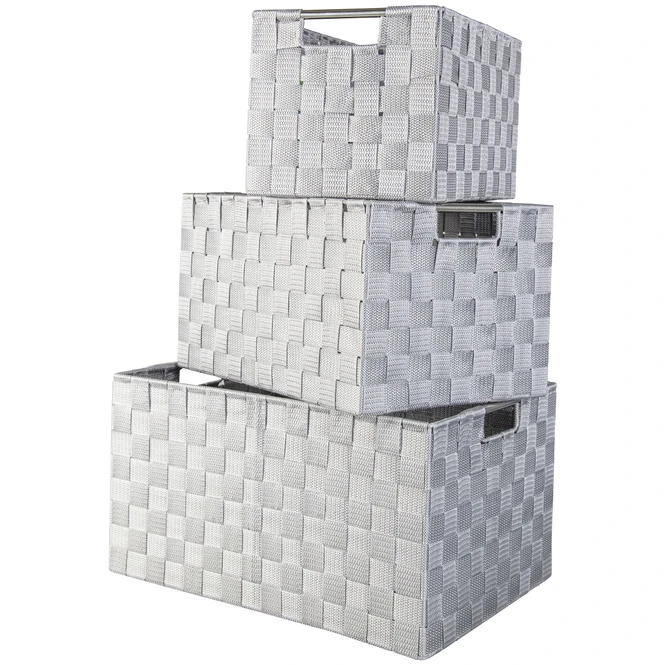 Aufbewahrungskorb - Grau - Verschiedene Größen 3 Aufbewahrungskorb - Grau - Verschiedene Größen