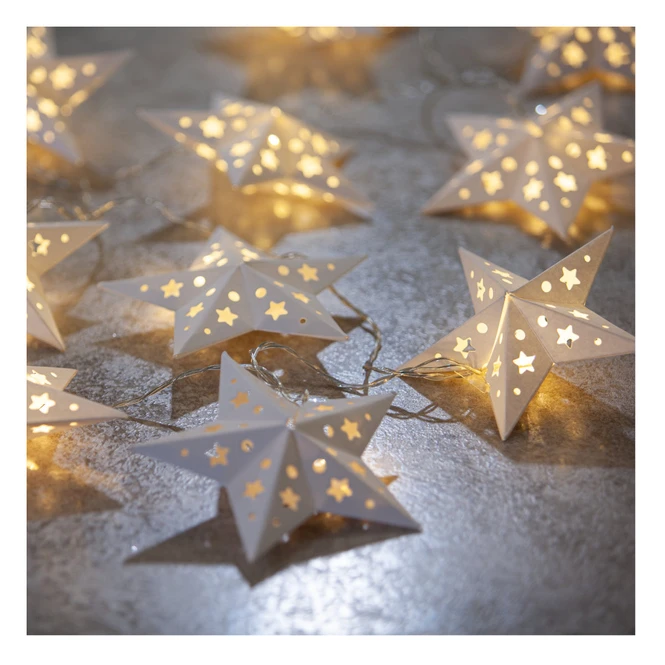 10er LED-Lichterkette - Sterne - 210 Cm 3 10er LED-Lichterkette - Sterne - 210 Cm