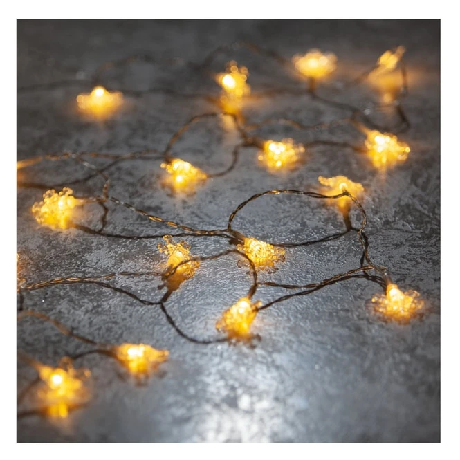 20er LED-Lichterkette - Schneeflocken - 220 Cm 3 20er LED-Lichterkette - Schneeflocken - 220 Cm