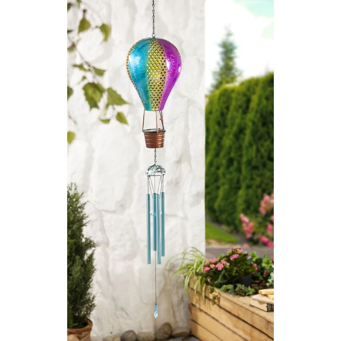 Windspiel - Heißluftballon - 18 X 18 X 88 Cm 3 Windspiel - Heißluftballon - 18 X 18 X 88 Cm – Bild 2