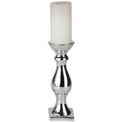 Kerzenständer - Aus Keramik - Ca. 9 X 9 X 26,5 Cm