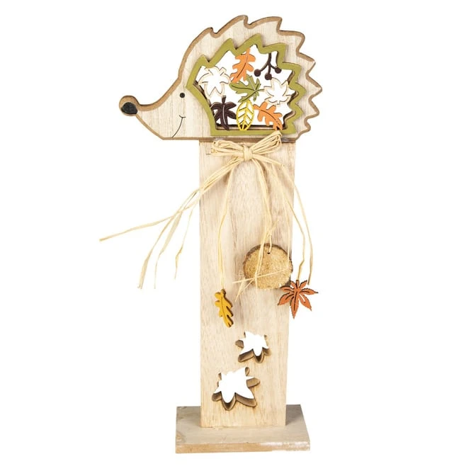 Standdeko - Igel - Aus Holz - Ca. 11 X 6,5 X 34 Cm 3 Standdeko - Igel - Aus Holz - Ca. 11 X 6,5 X 34 Cm