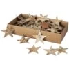 Streudeko - Sterne - Aus Holz - Ø = 5 Cm - 80 Stück -Heimdekoration Angebote 211244