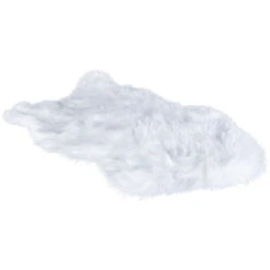 Dekofell - Ca. 55 X 90 Cm - Weiß -Heimdekoration Angebote 211282 neu neu