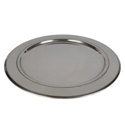 Dekoteller - Aus Edelstahl - Ø = Ca. 39 Cm