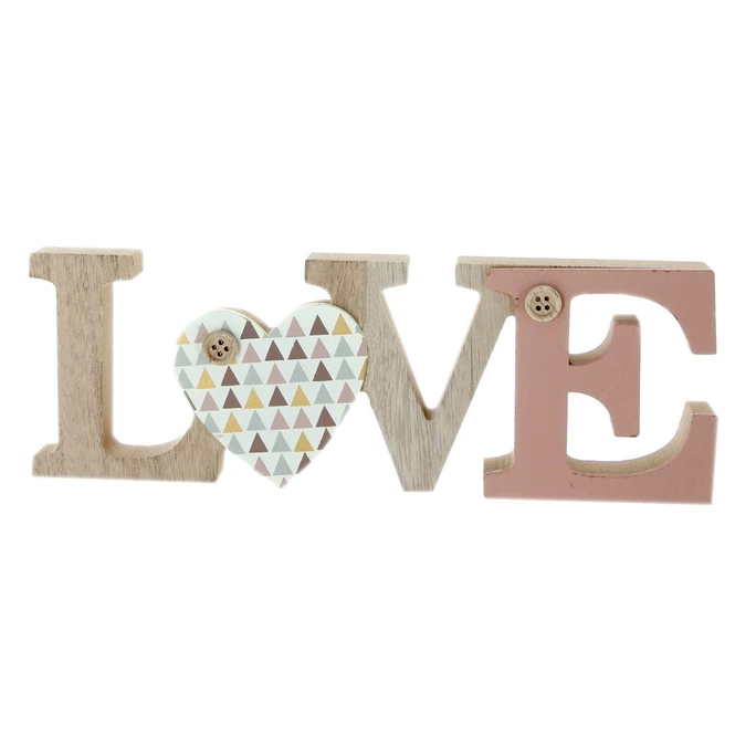 Deko-Schriftzug - Love - Aus Holz - Ca. 24,5 X 2,5 X 8,5 Cm 3 Deko-Schriftzug - Love - Aus Holz - Ca. 24,5 X 2,5 X 8,5 Cm