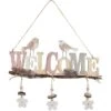 Dekohänger - Welcome - Aus Holz - Ca. 35 X 2,5 X 39,5 Cm