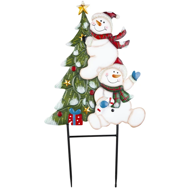 Pflanzenstecker - Schneemänner - Ca. 40 X 1 X 74 Cm 3 Pflanzenstecker - Schneemänner - Ca. 40 X 1 X 74 Cm