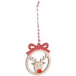 Dekohänger - Christbaumkugeln - Aus Holz - Ca. 10 X 6 Cm - 12 Stück -Heimdekoration Angebote 219032 6