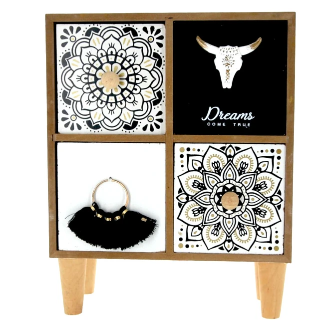 Dekobox - Aus Holz - Ca. 19,5 X 10 X 25 Cm 3 Dekobox - Aus Holz - Ca. 19,5 X 10 X 25 Cm