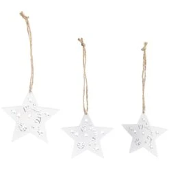 Dekohänger - Sterne - Aus Holz - Ø = Ca. 5 Cm - 15 Stück -Heimdekoration Angebote 219182 1