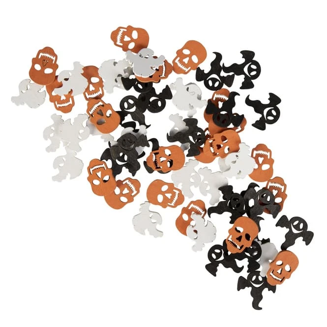 Streudeko - Halloween - Aus Holz - 60 Stück 3 Streudeko - Halloween - Aus Holz - 60 Stück
