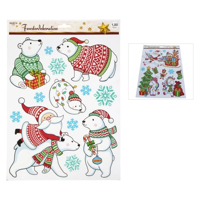 Fensterbilder - Weihnachten - 1 Bogen 5 Fensterbilder - Weihnachten - 1 Bogen – Bild 3