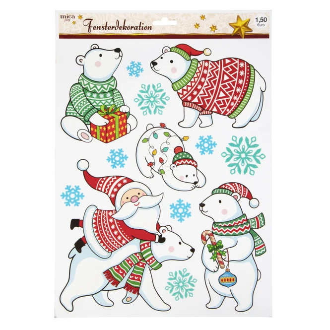 Fensterbilder - Weihnachten - 1 Bogen 4 Fensterbilder - Weihnachten - 1 Bogen – Bild 2