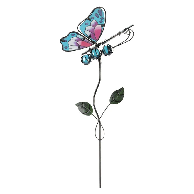 Pflanzenstecker - Schmetterling - Ca. 14 X 8 X 71 Cm - Blau 5 Pflanzenstecker - Schmetterling - Ca. 14 X 8 X 71 Cm - Blau – Bild 3