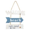 Dekohänger - Welcome Beach - Aus Holz - Ca. 23,5 X 0,5 X 33 Cm 2 Dekohänger - Welcome Beach - Aus Holz - Ca. 23,5 X 0,5 X 33 Cm -Heimdekoration Angebote 224728