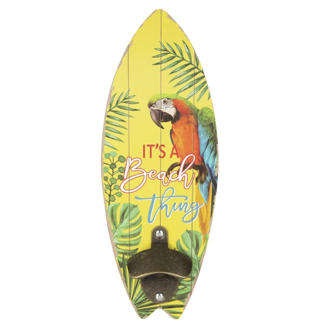 Wanddeko - Surfbrett - Aus Holz - Ca. 10 X 1 X 30 Cm - Papagei 3 Wanddeko - Surfbrett - Aus Holz - Ca. 10 X 1 X 30 Cm - Papagei