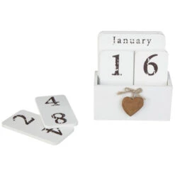 Steckkalender - Aus Holz - Ca. 14 X 6,5 X 15 Cm 6 Steckkalender - Aus Holz - Ca. 14 X 6,5 X 15 Cm -Heimdekoration Angebote 2268