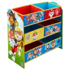 Paw Patrol - Regal Mit 6 Boxen -Heimdekoration Angebote 229598 5013138665268 paw regalpawpatrol 1
