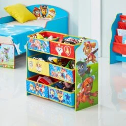 Paw Patrol - Regal Mit 6 Boxen -Heimdekoration Angebote 229598 5013138665268 paw regalpawpatrol 5