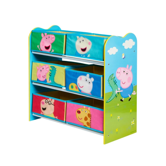 Peppa Wutz - Regal Mit 6 Boxen 3 Peppa Wutz - Regal Mit 6 Boxen
