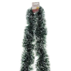 Lamettagirlande Grün/weiß - Ca. 7,5 X 200 Cm