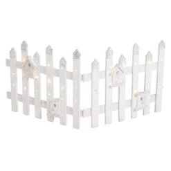 LED-Zaun - Aus Holz - Ca. 100 X 4 X 40 Cm