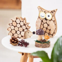 Eule - Aus Holz - Ca. 11 X 2 X 15 Cm -Heimdekoration Angebote 229828 4016096416133 mica living pilz 229884 4016096416690 mica living eule 229882 4016096416676 mica living igel1