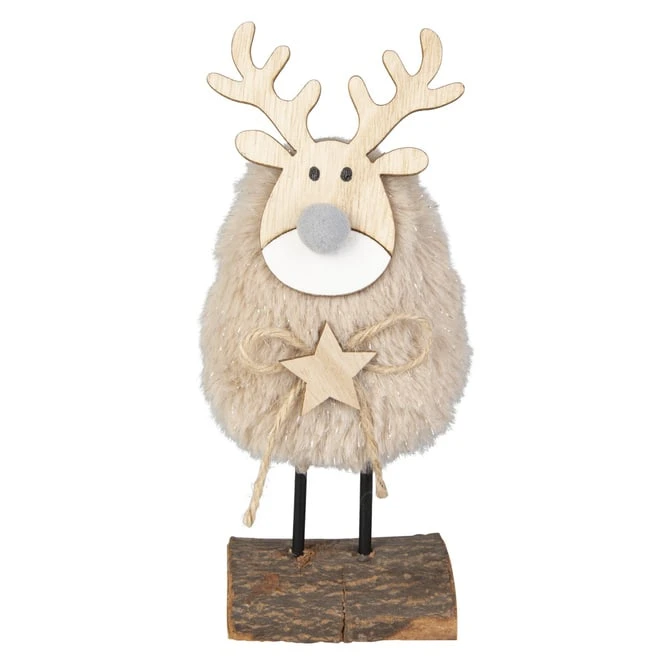 Rentier - Aus Holz - Ca. 8,5 X 4,5 X 19 Cm 3 Rentier - Aus Holz - Ca. 8,5 X 4,5 X 19 Cm