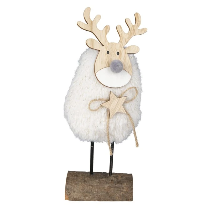 Rentier - Aus Holz - Ca. 9,5 X 4,5 X 22 Cm 3 Rentier - Aus Holz - Ca. 9,5 X 4,5 X 22 Cm