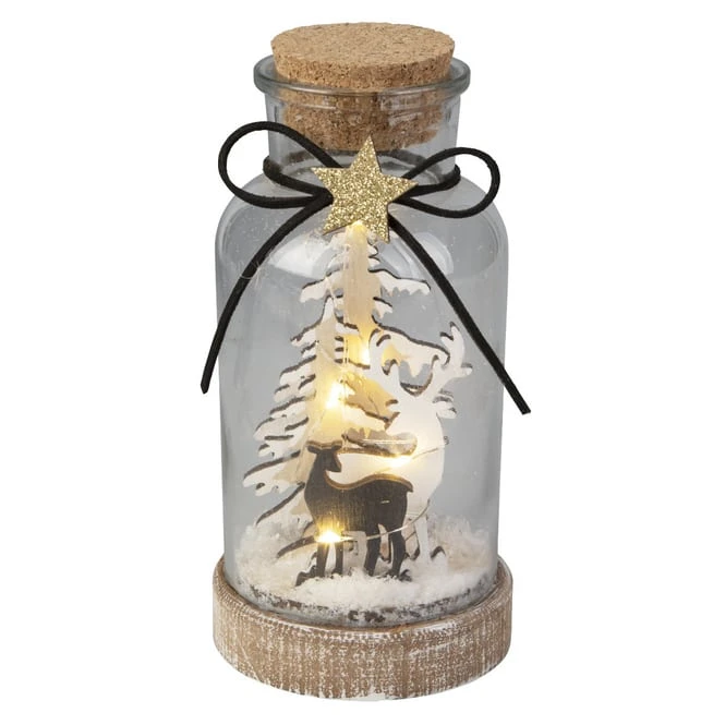 LED-Flasche - Aus Glas - Ca. 8,5 X 18 Cm 3 LED-Flasche - Aus Glas - Ca. 8,5 X 18 Cm