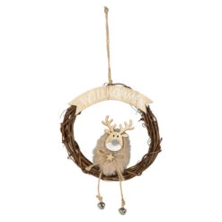 Dekohänger - Kranz - Aus Holz - Ca. 14 X 2,5 X 14 Cm - 1 Stück 7 Dekohänger - Kranz - Aus Holz - Ca. 14 X 2,5 X 14 Cm - 1 Stück -Heimdekoration Angebote 229932 2