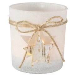 Teelichtglas - Stern - Ca. 7,5 X 8 Cm -Heimdekoration Angebote 229939 2