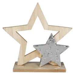 Dekosterne - Aus Holz - Ca. 19,5 X 6 X 19 Cm