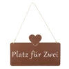 Dekohänger - Platz Für Zwei - Ca. 33 X 21 Cm -Heimdekoration Angebote 230257 4016096418076 mica living dekohaenger platz fuer zwei 01