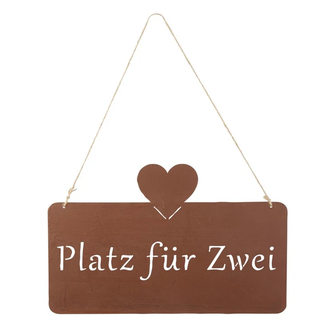 Dekohänger - Platz Für Zwei - Ca. 33 X 21 Cm 3 Dekohänger - Platz Für Zwei - Ca. 33 X 21 Cm