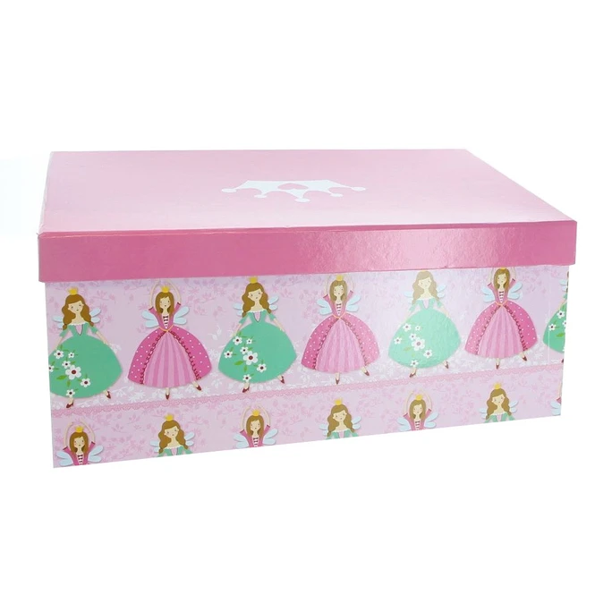 Geschenkbox - XL - Prinzessin Rosa - Aus Papier - Ca. 32,5 X 21,5 X 13,5 Cm 3 Geschenkbox - XL - Prinzessin Rosa - Aus Papier - Ca. 32,5 X 21,5 X 13,5 Cm