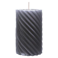Stumpenkerze - Zara - Ca. 7 X 11 Cm - Anthrazit
