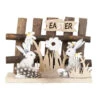 Dekoobjekt - Zaun Mit Hasen - Aus Holz - Ca. 15 X 7 X 10 Cm -Heimdekoration Angebote 234627 4016096425951 mica living zaun mit hasen easter 01