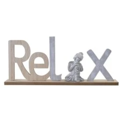 Deko-Schriftzug - Relax - Aus Holz - Ca. 44 X 5 X 19,5 Cm