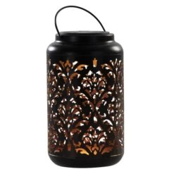 LED-Solarlaterne - Ca. 12,5 X 12,5 X 21,5 Cm