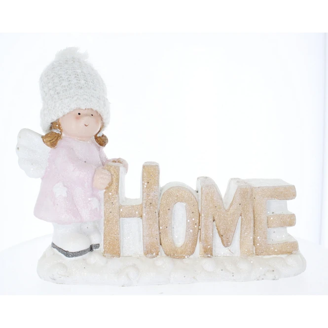 Schriftzug - Home - Mit Engel - Ca. 39 X 14 X 29 Cm 3 Schriftzug - Home - Mit Engel - Ca. 39 X 14 X 29 Cm