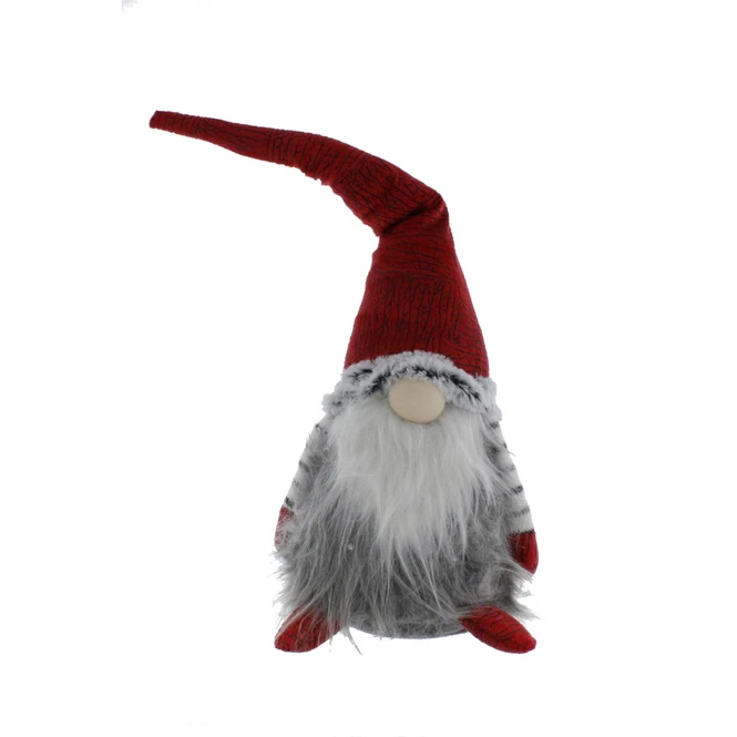 Wichtel Stehend Rot/grau/weiß - Ca. 18 X 18 X 56 Cm 3 Wichtel Stehend Rot/grau/weiß - Ca. 18 X 18 X 56 Cm