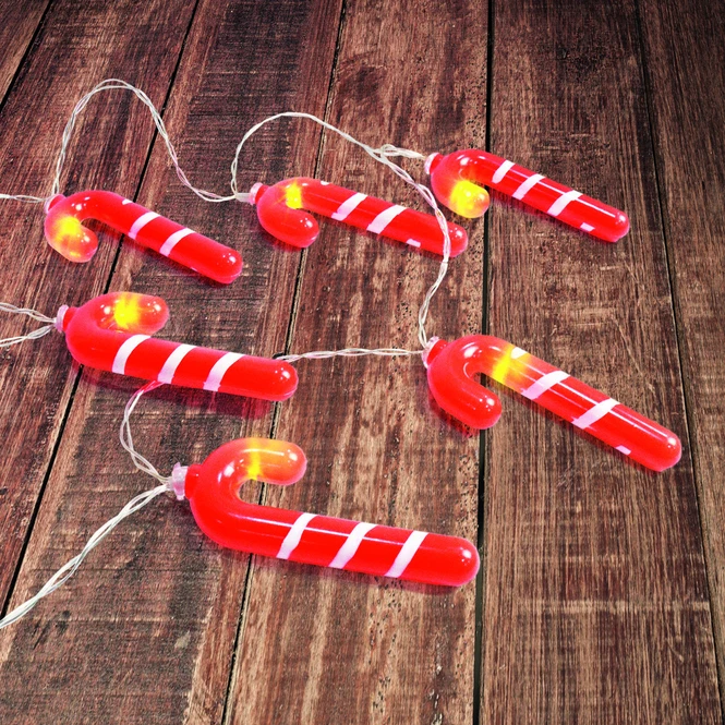 Lichterkette Zuckerstangen - Mit 10 LED - Ca. 165 Cm 3 Lichterkette Zuckerstangen - Mit 10 LED - Ca. 165 Cm