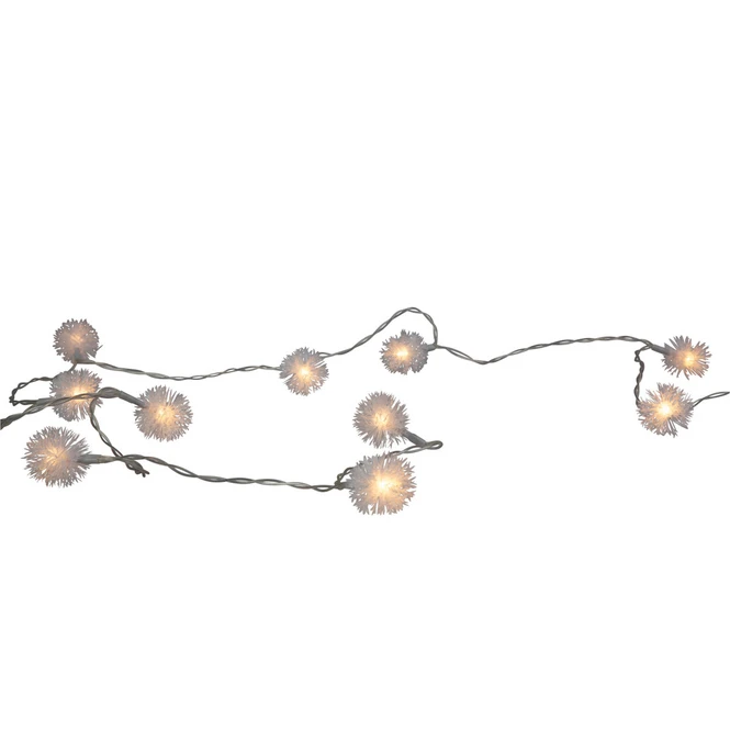 Lichterkette Schneebälle - Mit 10 LED - Ca. 3 X 165 Cm 3 Lichterkette Schneebälle - Mit 10 LED - Ca. 3 X 165 Cm